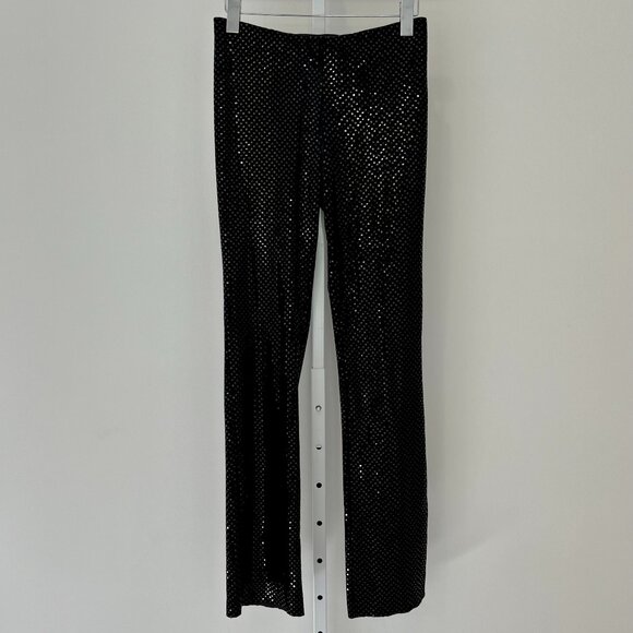 RALPH RALPH LAUREN BLACK EMBELLISHED PANTS SIZE SMALL - Picture 1 of 17